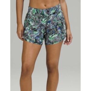 Lululemon Track That Mid-Rise Short 4" Rapid Flourish Multi Size 16